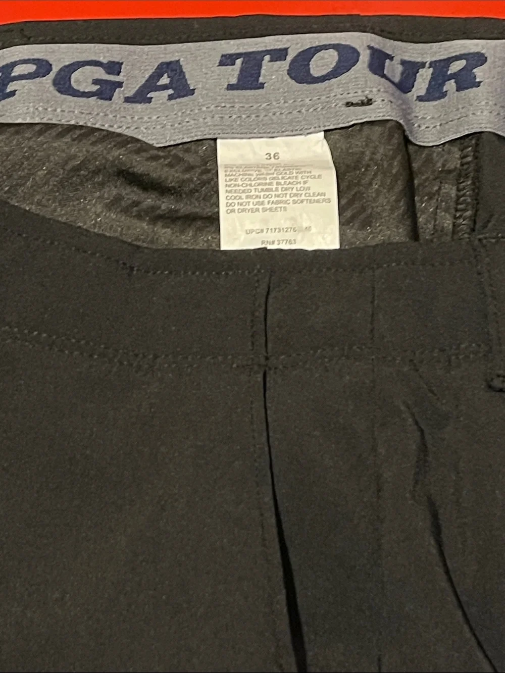 3 pair Men's Black &  Plaid Performance Shorts Size 36